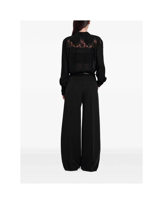 Ermanno Scervino Black Wide Trousers