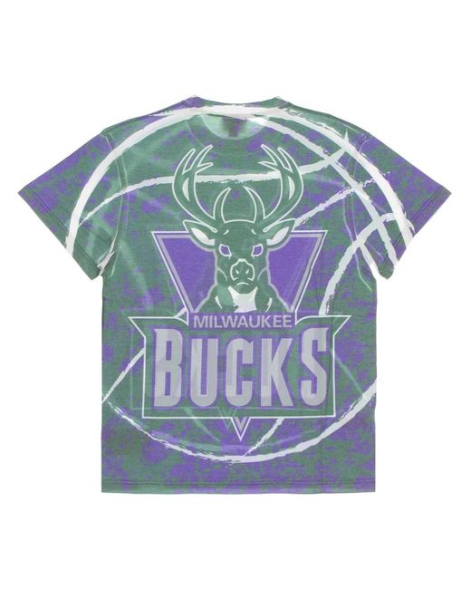 Mitchell & Ness T-Shirts in het Blue voor heren