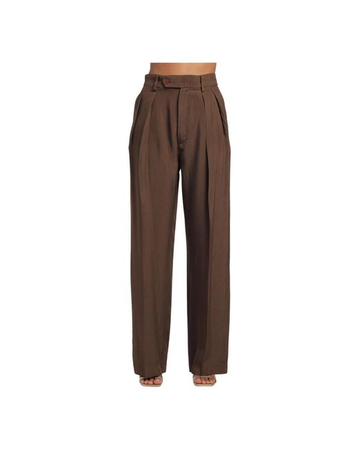 Barena Brown Straight Trousers