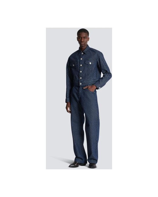 Jackets > denim jackets Balmain pour homme en coloris Blue