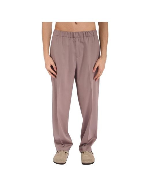 Costumein Gray Straight Trousers for men