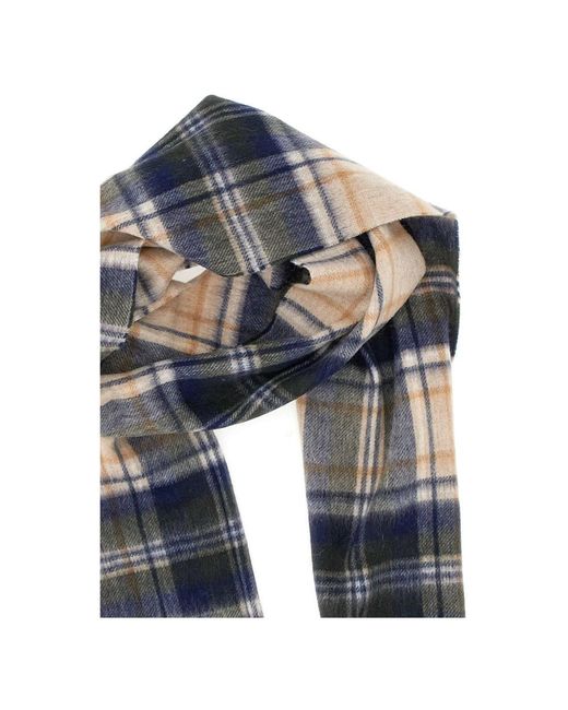 Barbour Blue Winter Scarves for men