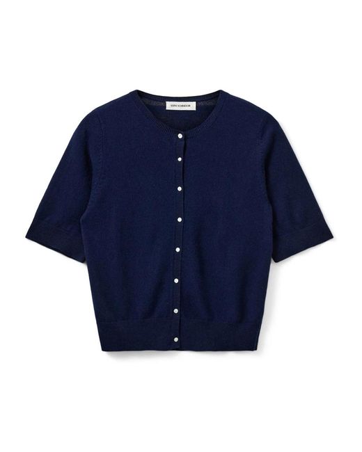 Sofie Schnoor Truien & Vesten ,Blauw ,Wol Sunasw Cardigan in het Blue