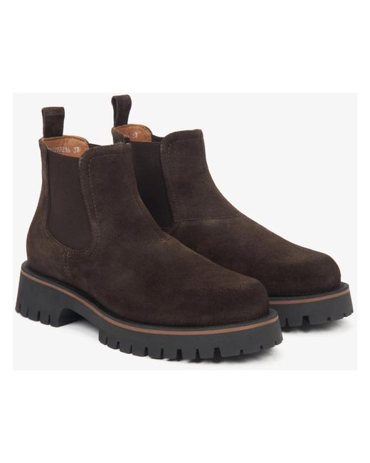 ESTRO Brown Chelsea Boots