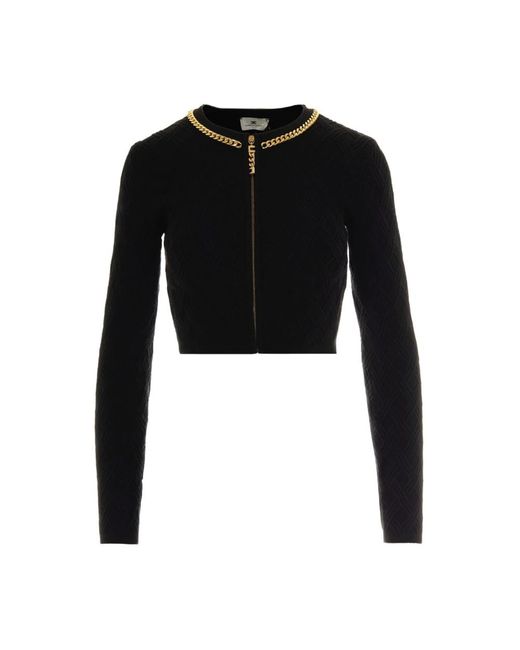 Zip-Throughs di Elisabetta Franchi in Black