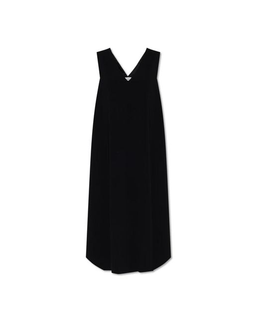 Sportmax Kleedjes ,Zwart ,Leer Jurk Sasia in het Black