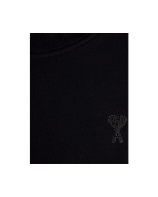AMI Black T-Shirts for men