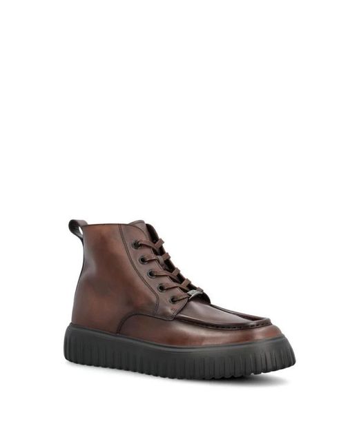 Hogan Brown Lace-Up Boots for men