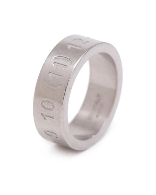 Maison Margiela Numerical Ring in Gray für Herren