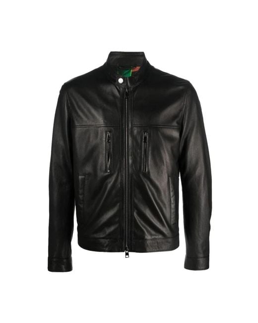 Etro Leather jackets in Black für Herren