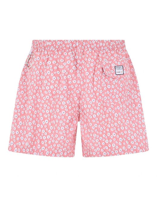 Fedeli Beachwear in het Red voor heren
