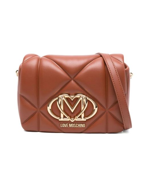 Love Moschino Brown Cross Body Bags
