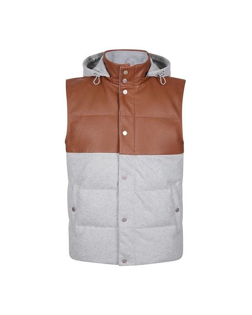 Eleventy Brown Vests for men