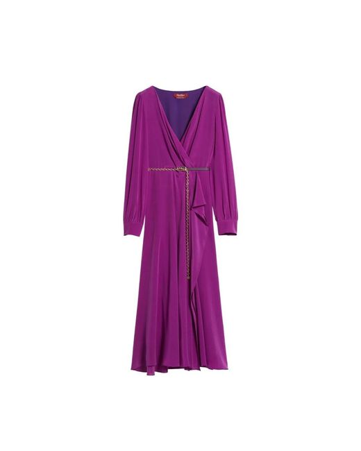 Max Mara Purple Midi Dresses