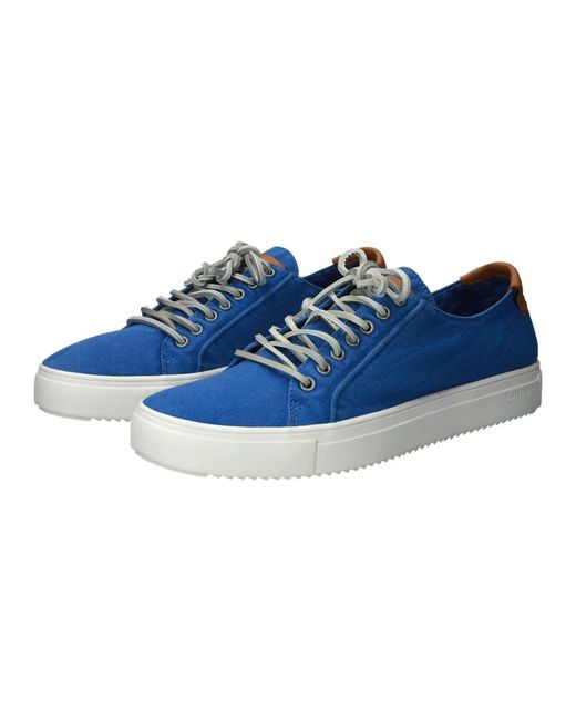 Blackstone Hellblaue Canvas Sneaker in Blue für Herren