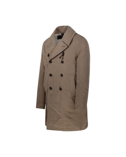 Sealup Double-Breasted Coats in het Brown voor heren