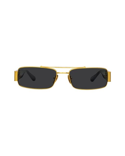 Linda Farrow Black Sunglasses