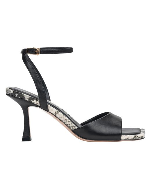 ESTRO Black High Heel Sandals