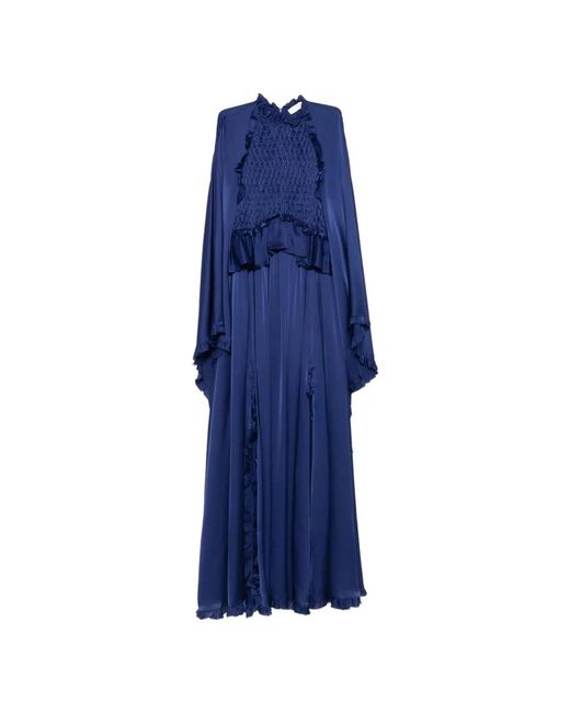 Zimmermann Blue Hypnotic Smocked Flutter Dress