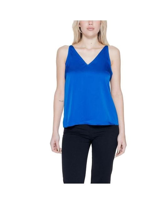 Vila Blue Sleeveless Tops