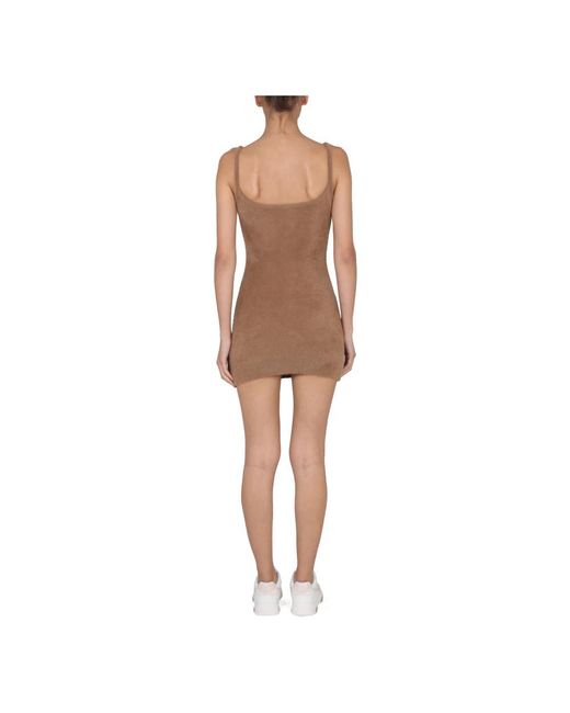 Off-White c/o Virgil Abloh Natural Short Dresses