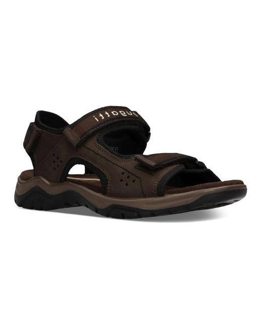 Bugatti Black Flat Sandals for men
