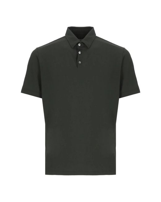 Zanone Green Polo Shirts for men