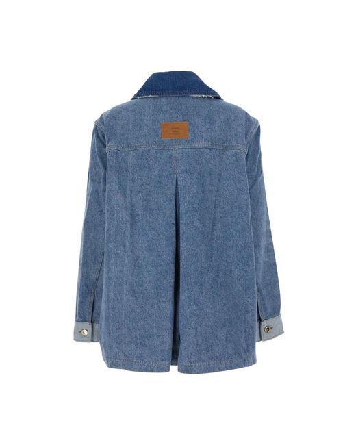 Ganni Blue Denim Jackets