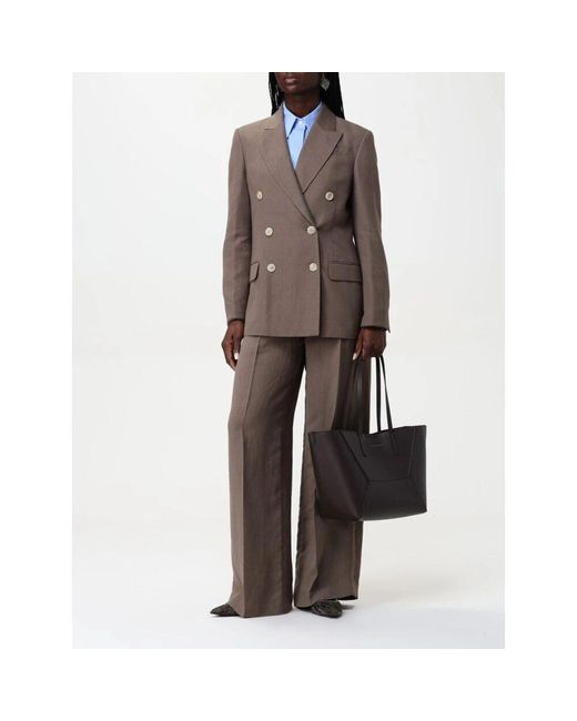 Brunello Cucinelli Blue Blaue Popelinebluse