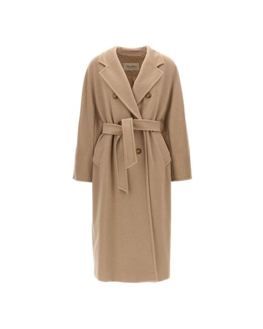 Max Mara Natural Belted Coats
