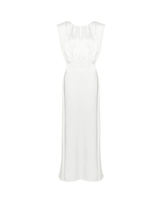 Jil Sander White Maxi Dresses