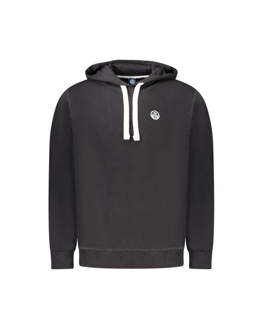 Maglione in cotone nero di North Sails in Black da Uomo