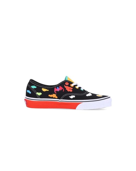 Vans Authentieke Lage Herenschoen (Otw Gallery) Zwart/Multi in het Blue voor heren