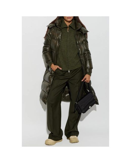 Down Coats Moncler en coloris Green