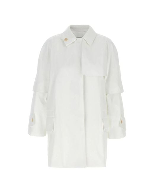 Max Mara White Trench Coats