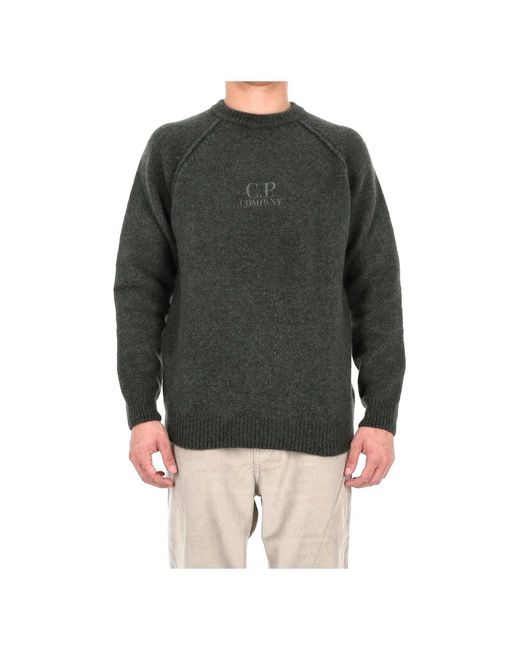 C P Company Green Round-Neck Knitwear for men