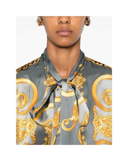 Shirts Versace en coloris Yellow