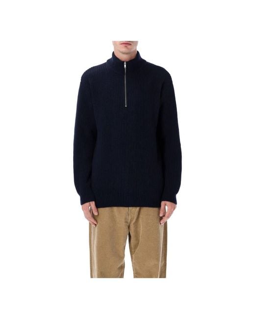 COLORFUL STANDARD Blue Turtlenecks for men