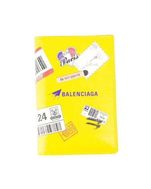 Balenciaga Yellow Wallets & Cardholders