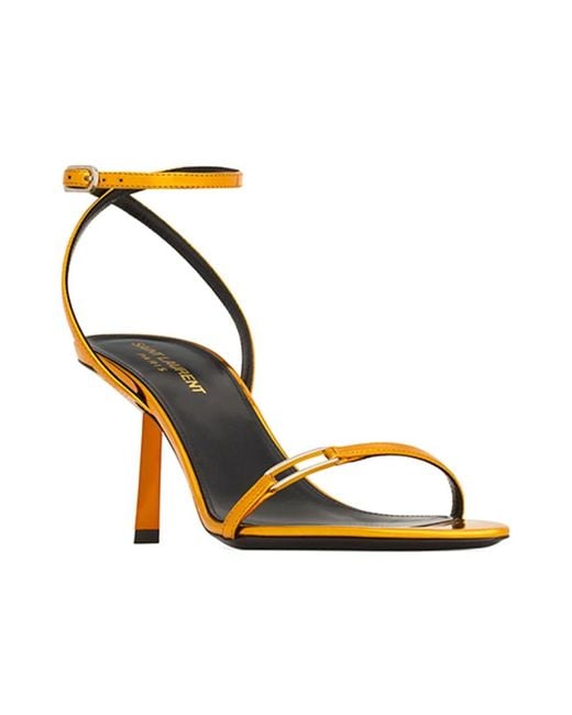 Saint Laurent Metallic High Heel Sandals