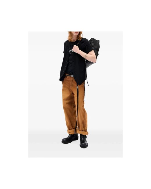 Ann Demeulemeester Black T-Shirts for men