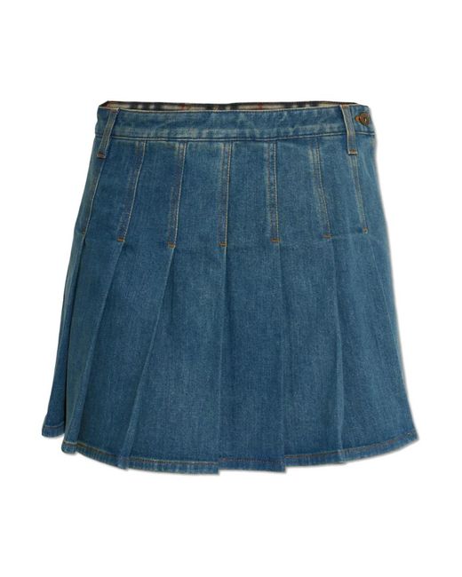 Burberry Blue Denim Skirts