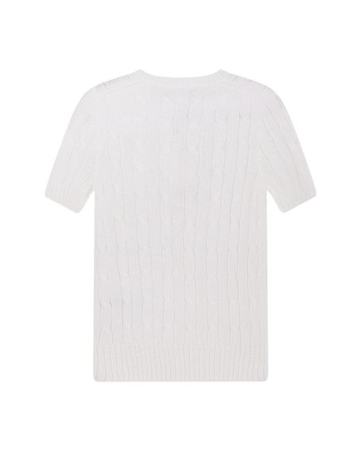 Polo Ralph Lauren White Round-Neck Knitwear