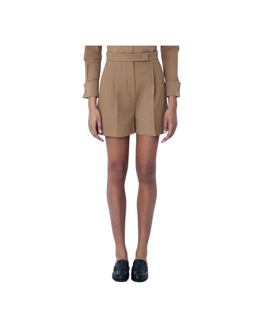 Max Mara Casual Shorts in het Natural
