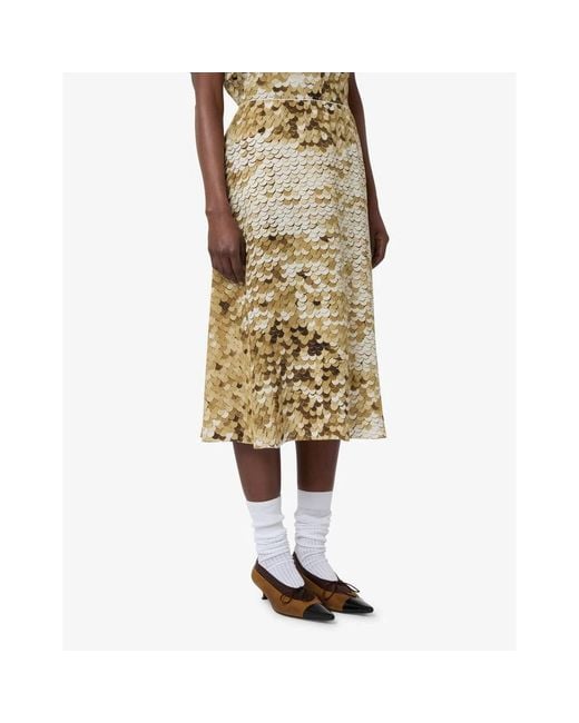 Moschino Metallic Midi Skirts