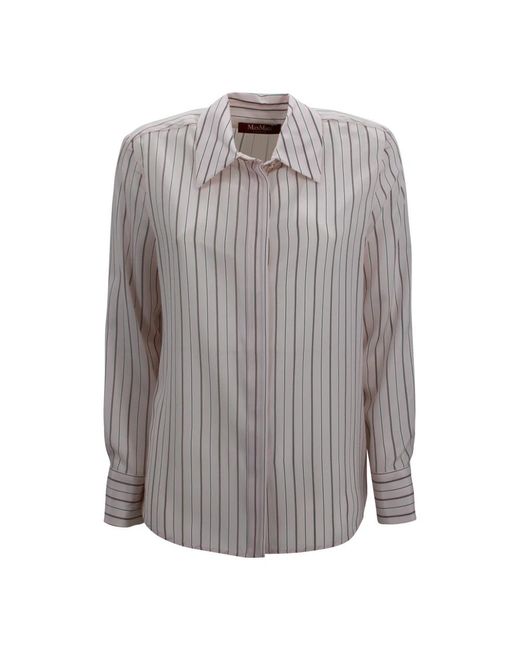 Max Mara Overhemden ,Veelkleurig ,Shirts in het Gray