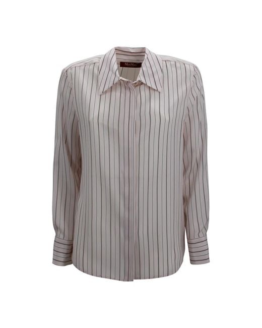 Max Mara Overhemden ,Veelkleurig ,Shirts in het Gray