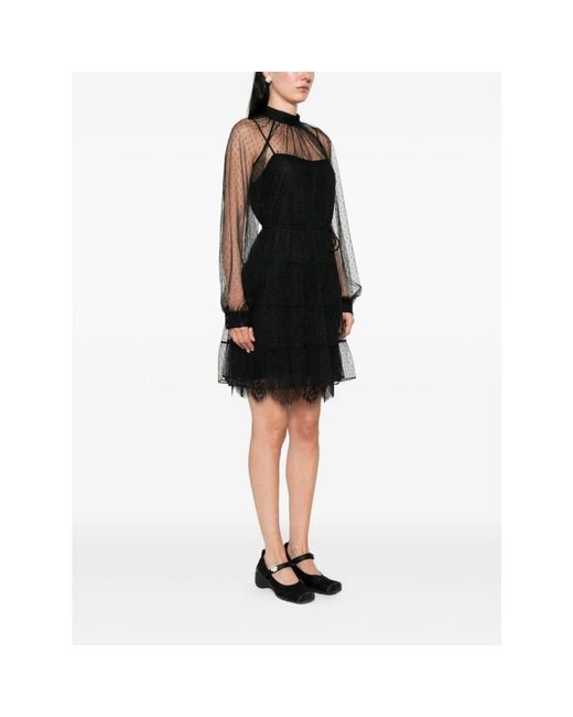 Twinset Black Short Dresses