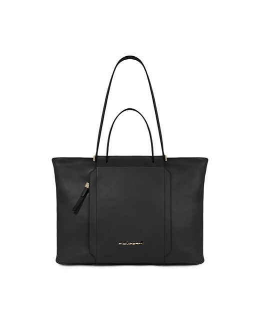 Piquadro Black Tote Bags