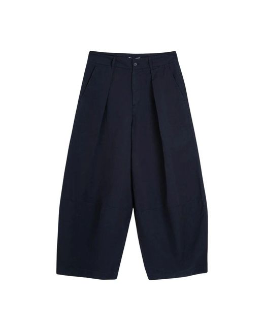 YMC Blue Wide Trousers for men